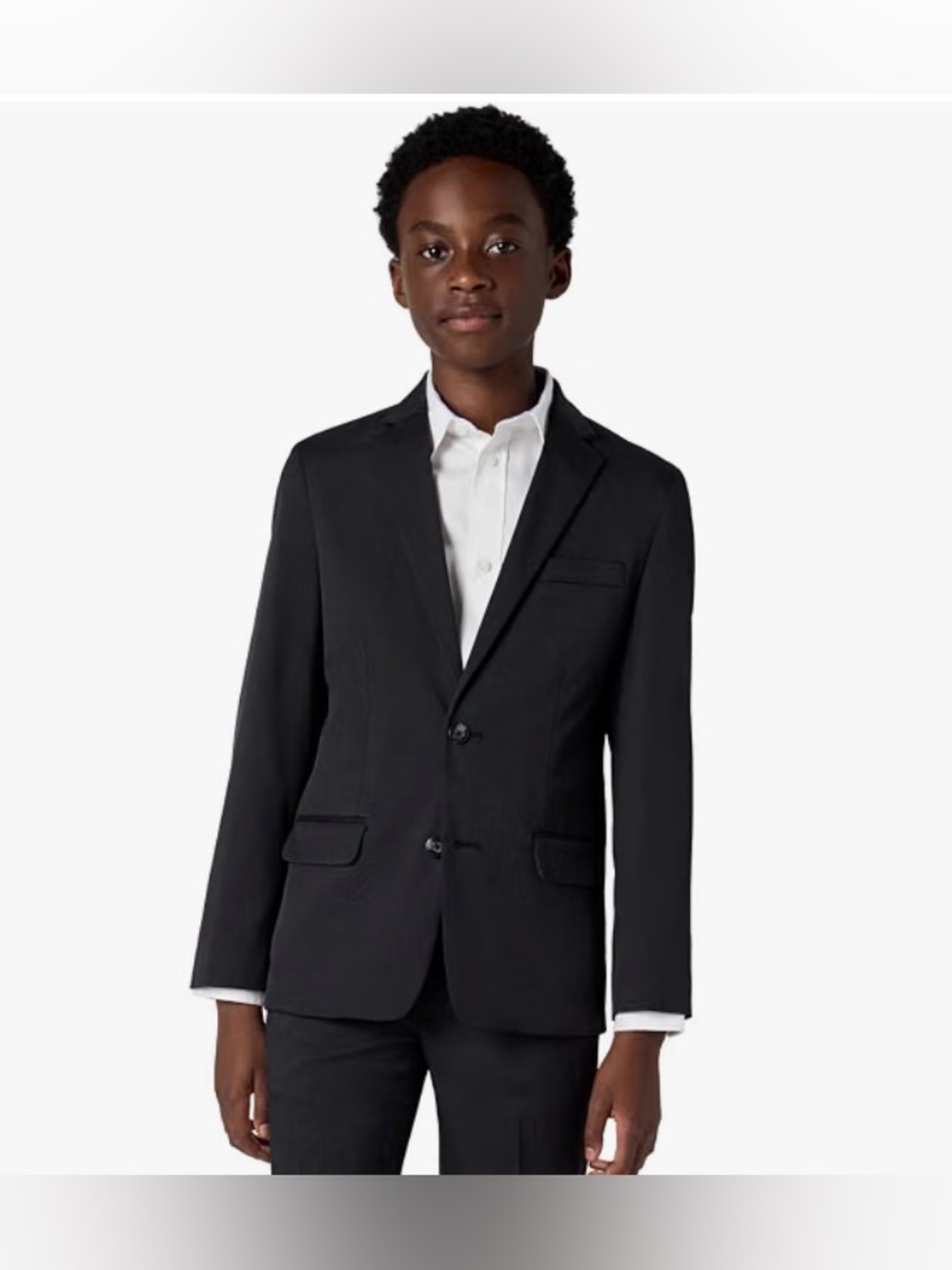 Tommy Hilfiger TH FLEX Boys Black Two-Button Blazer Size 20 NWT